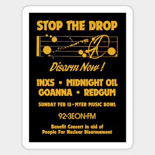 Stop The Drop Concert Front & Back Print Magnet